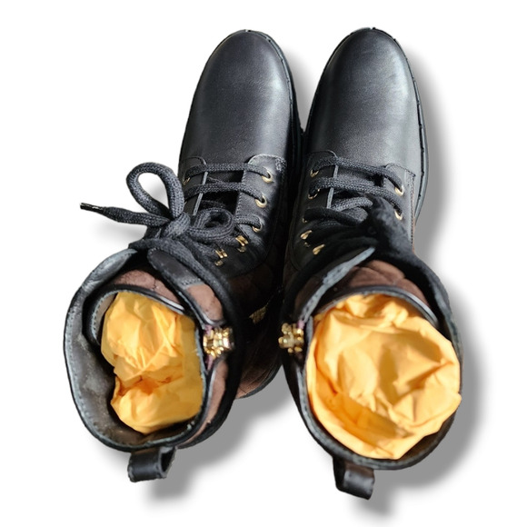 Tod's Diamond Quilted Lace-up Boot In Black Multi Size 34.5 (US 4.5) - Picture 16 of 16